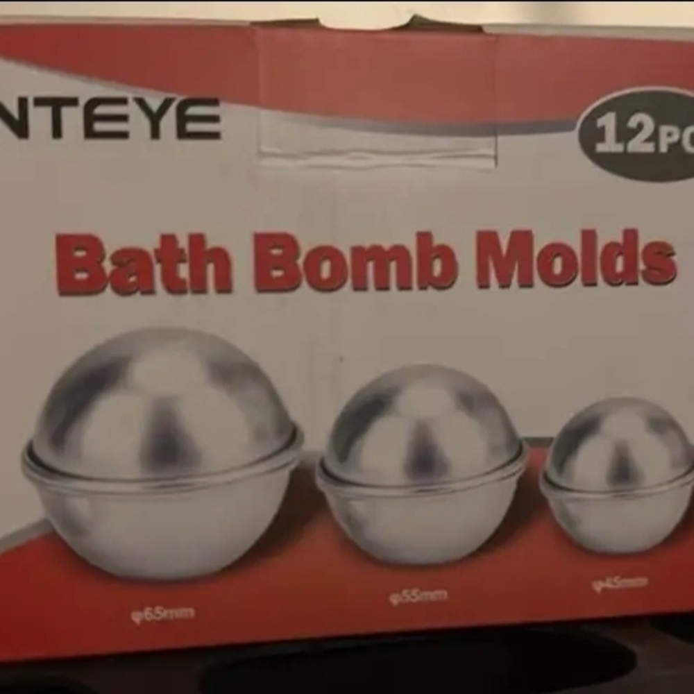 Silver Bath Bomb Molds Set